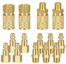 14 Pcs Air Compressor Fittings Set 1/4" NPT Quick Connect Air Coupler  Plug Kit