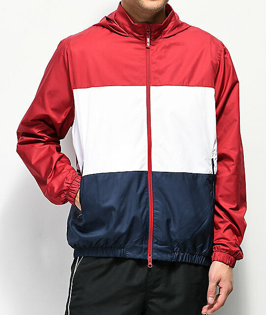 Rare Nike SB Windbreaker Jacket Nylon Gym Red Whi… - image 2