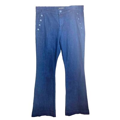 BANANA REPUBLIC WOMENS BOOTCUT BLUE JEANS SIZE 30/10 ZIP CLOSURE