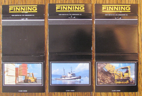 FINNING CATERPILLAR HEAVY CONSTRUCTION EQUIPMENT MATCHBOOK COVERS: ALL ...