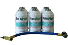 Enviro-Safe Proseal, Prodry w/ Leak Detector for Car AC Can & Brass Hose #2111