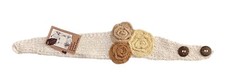 New Women s Knitted Headband Neck Warmer Cotton Boho Flowers