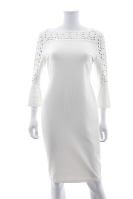 Fendi Cut-Out Stretch-Knit Dress / White | eBay