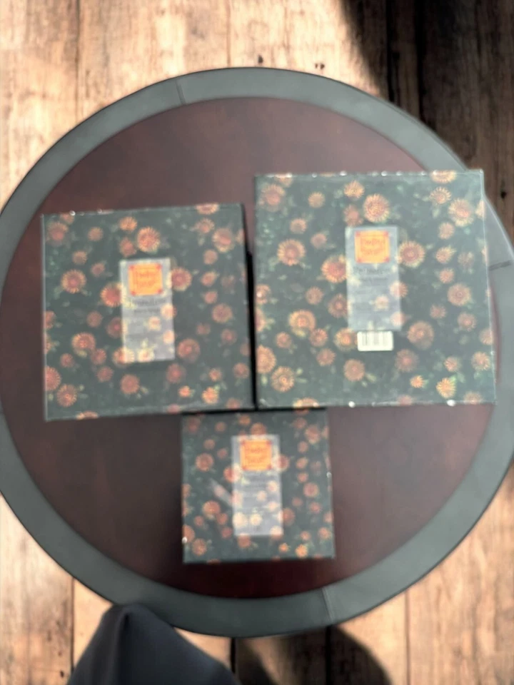 Nesting Boxes - Bob's Boxes Primitives Set of 3 with lids "Rise & Shine" - Image 4 of 4