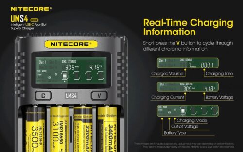 Nitecore UMS4 USB-C Battery Charger - Picture 5 of 13
