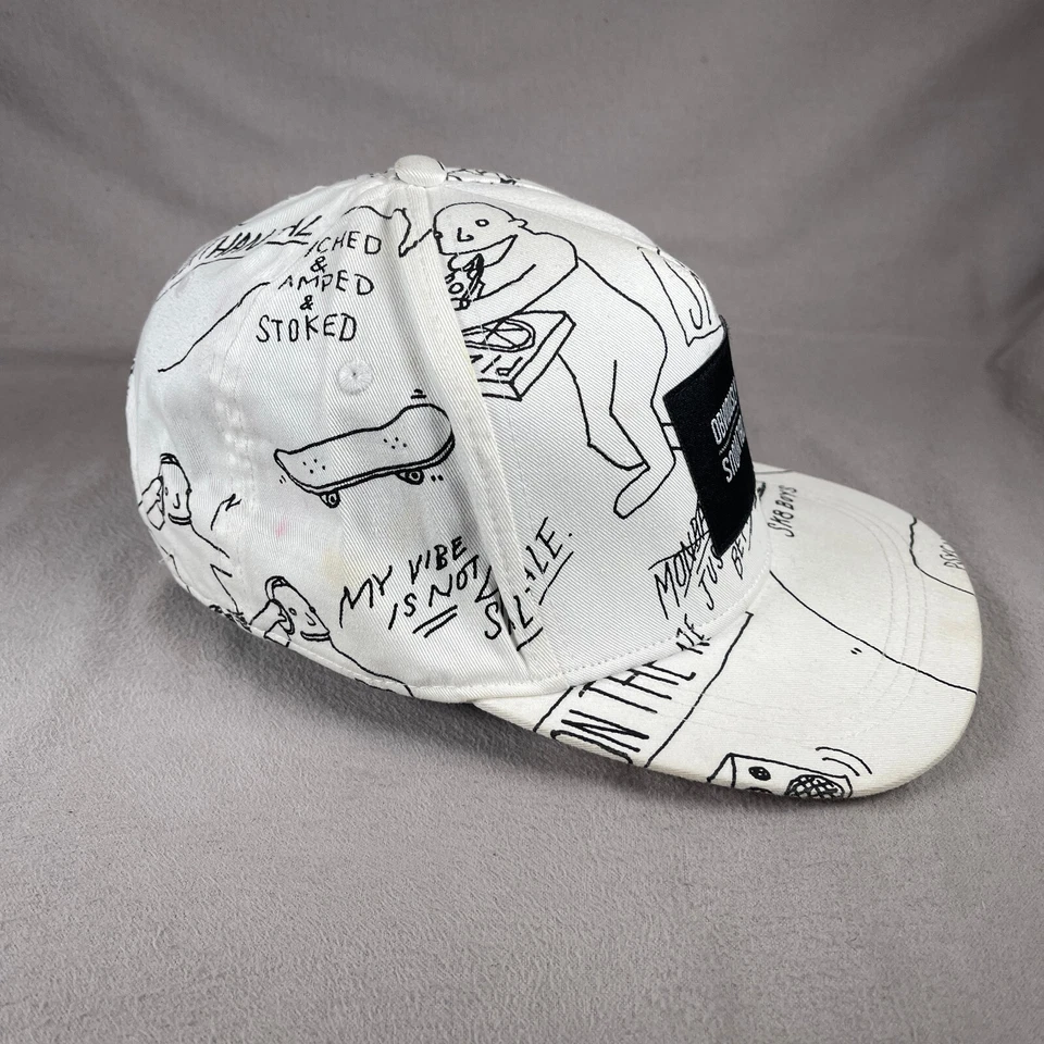 Obviamente Sombrero Patinador Para Hombres Blanco Snapback Gorra H&M Grunge Punk Por Todas Partes Foto 4 de 4