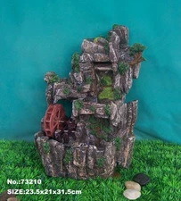 Feng Shui Water Fountain with Hammers and Wheel