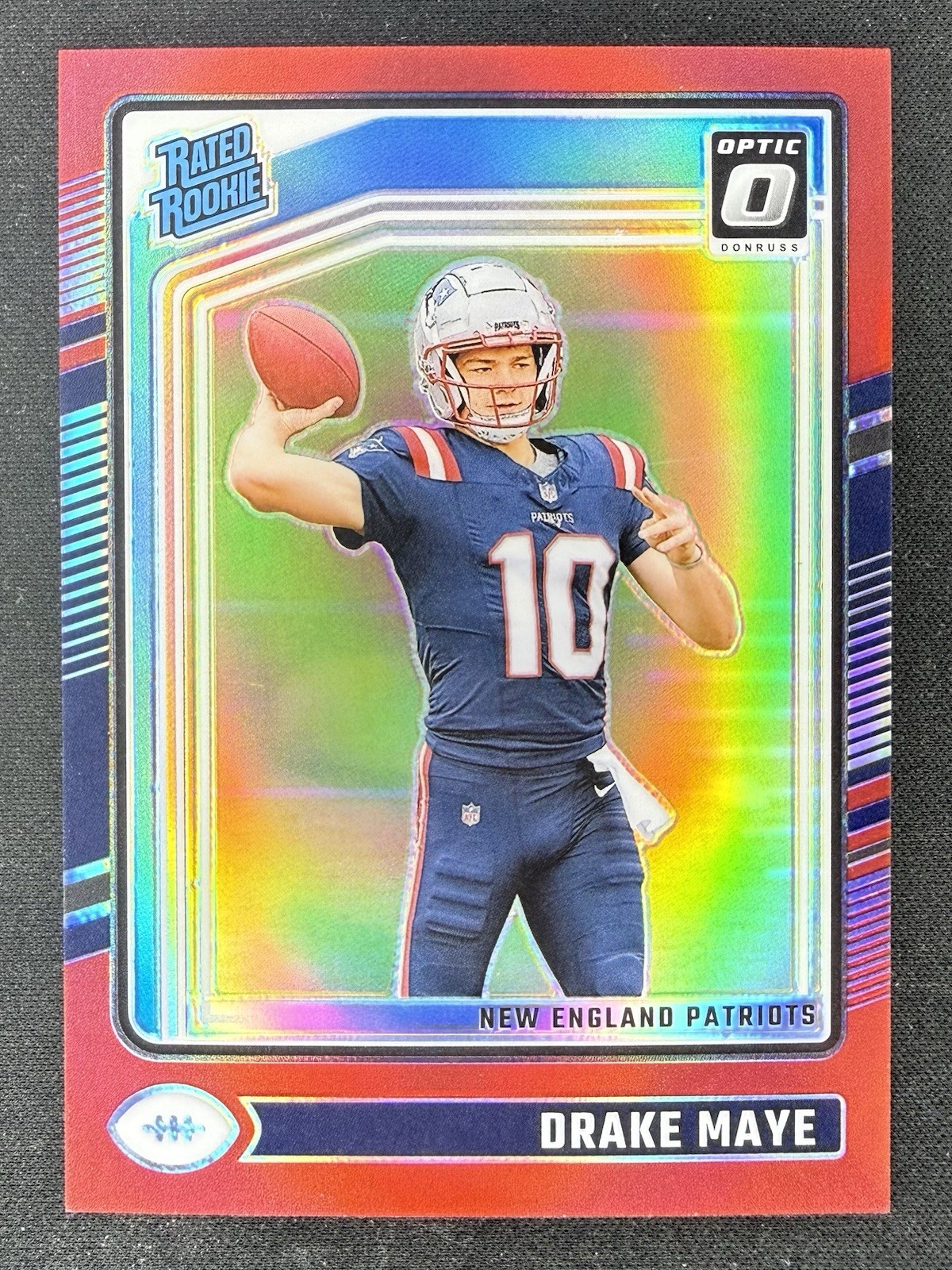 2024 Panini Donruss Optic Rated Rookie Drake Maye #229 Red /125 Super Bowl!