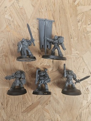 Warhammer 40k Space Marine Firstborn Command Squad Built