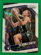 Alanna Smith 2025 Panini Prizm WNBA (SP) White Seismic Wave Prizm #101 Lynx