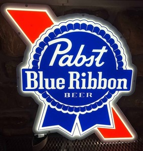 Pabst Blue Ribbon Wooden Sign | eBay