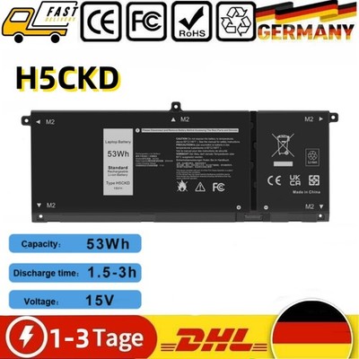H5CKD Akku Für Dell Inspiron 5300 5408 Latitude 3410 3510 Vostro 5300 5401 53Wh