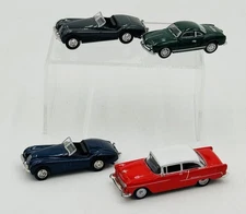 Model Power Minis Malibu 1/87 Chevy Bel Air Volkswagen 2" Lot Of 4 Diecast