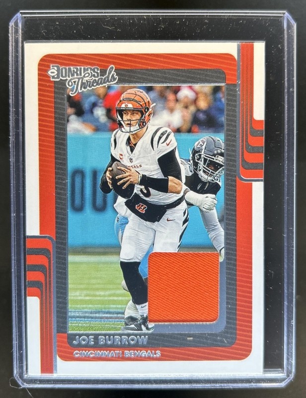 2025 Panini Donruss Joe Burrow Threads Jersey #DTH-JBW Bengals