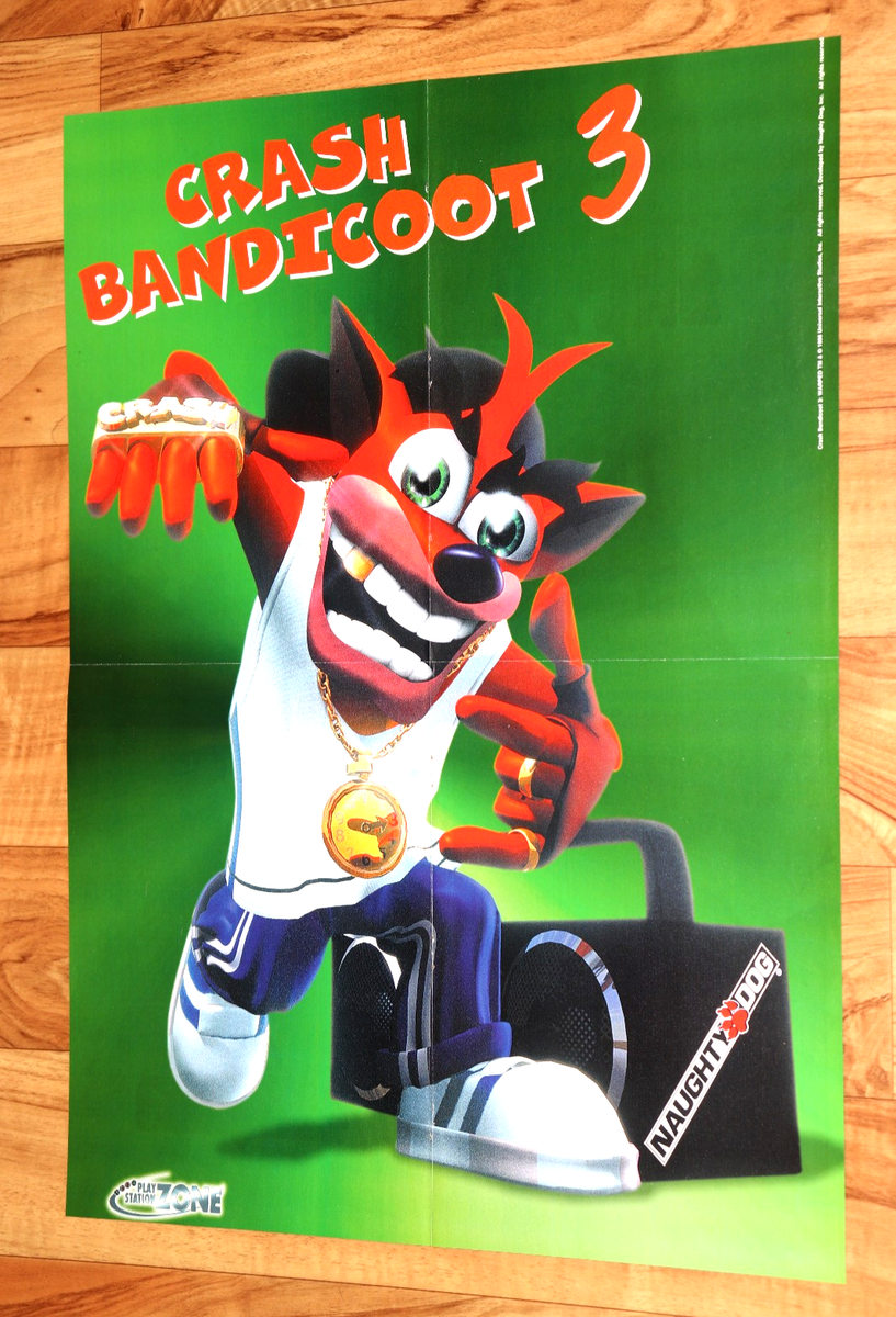 【おまとめ】BP29【Peter Squeezed Under Gate】他1点 1998 Crash Bandicoot Warped 3 / Small Soldiers Rare Vintage Poster
