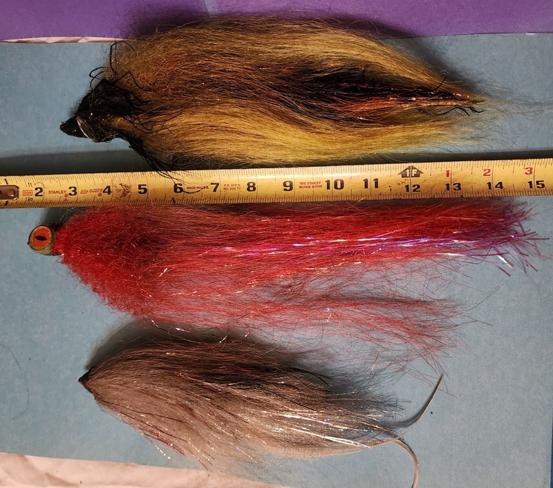 BIG! Musky Pike Bass or Saltwater Streamer Flies Hand Tied