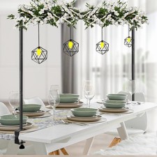 Over The Table Rod Stand with Clamps Adjustable 31"-110" Length 31"-64" Heigh...