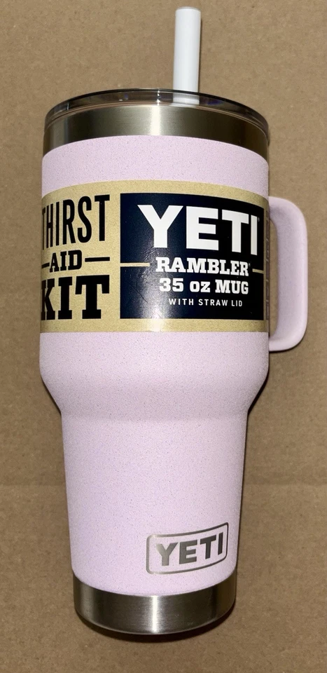 YETI Rambler 35oz Insulated Mug w/ Straw Lid Cherry Blossom NEW Stanley Cup