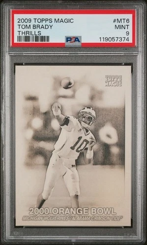 TOM BRADY 2009 Topps Magic #MT6 Thrills SP PSA 9 Mint Pop 3 +COUPONS +FREE SHIP