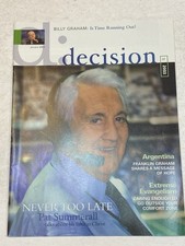 Decision Magazine Jan 2003 Billy Graham Pat Summerall Faith Argentina Evangelism
