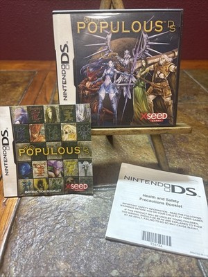 Populous DS (Nintendo DS, 2008) Complete CIB Manuals