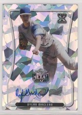 2020 Leaf Metal Draft Silver Crystals Dylan MacLean #BA-DML Auto 1u6