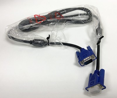 S- VGA Monitor Kabel 15polig PC-> LCD Display Anschlusskabel schwarz
