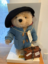Steiff Paddington Bear Limited Edition 2007 Medium Mohair w/ Suitcase Box Tags