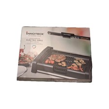 Innoteck Kitchen Pro Smokeless Indoor Electric Grill with Glass Lid Boxed New