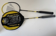 Image of 2 X Carlton Aeroblade 3000 Black & Yellow Badminton Rackets One New One Used