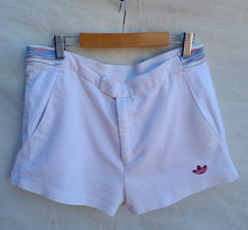 Vintage Adidas Mura Shorts Mens 34 White Red Tennis 80s Yugoslavia Retro Trefoil