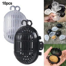 10pcs Fishing Bait Cage Fishing Feeder Holder Bait Basket Shrimp Crab Lure Cage