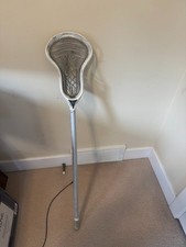 Warrior Lacrosse Head Men OS White Burn Warp Mid Pocket Whip 1 SymFlex Mesh