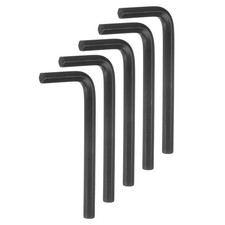 Image of 5pcs Hex Key Wrench 7mm CR-V L-Shape Hexagon Metric Wrenches, Black