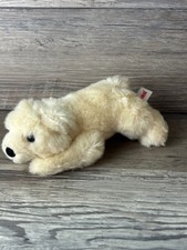 Aurora Polar Bear Cub Plush Lying Stuffed Animal Toy 7" Wildlife Arctic