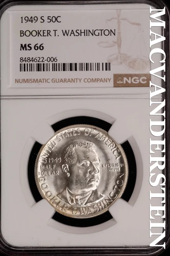 1949  Booker T. Washington Commemorative Half Dollar - NGC MS 66 - #SLi333