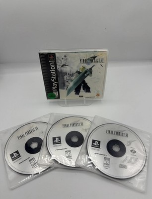 Final Fantasy VII 7 (1997) PS1 PlayStation 1 Black Label Tested & Working