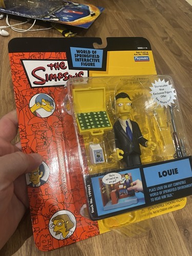 THE SIMPSONS SERIES 14 LOUIE WOS PLAYMATES INTERACTIVE FIGURE - Picture 11 of 13