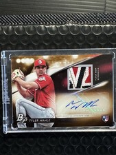 2018 Bowman Platinum - Rookie Auto Pieces Tyler Mahle #PRAP-TM Orange 1/25