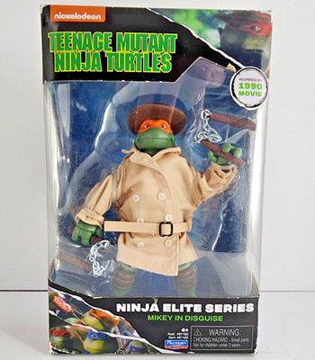 TMNT Ninja Turtles Mikey Michelangelo In Disguise Ninja Elite Series Playmates