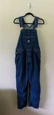 Vintage Pointer Brand Denim Jean Bib Overalls USA MADE Mens Size 36 Short