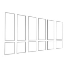 Uimoso Waterproof Wall Molding Set, 6 Pieces, 24 x 54 & 24 x 24 in Accent Trim