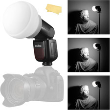 AK-R22 Dome Diffuser, Flash Diffuser Modifier Compatible for V1 Flash Series/Ad