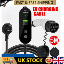 Electric Vehicle Car Charger Portable 13A EV Charging Cable Type 2 Plug 3 Pin