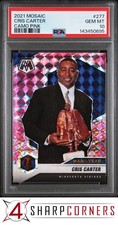 2021 PANINI MOSAIC CAMO PINK PRIZM #277 CRIS CARTER HOF POP 2 PSA 10