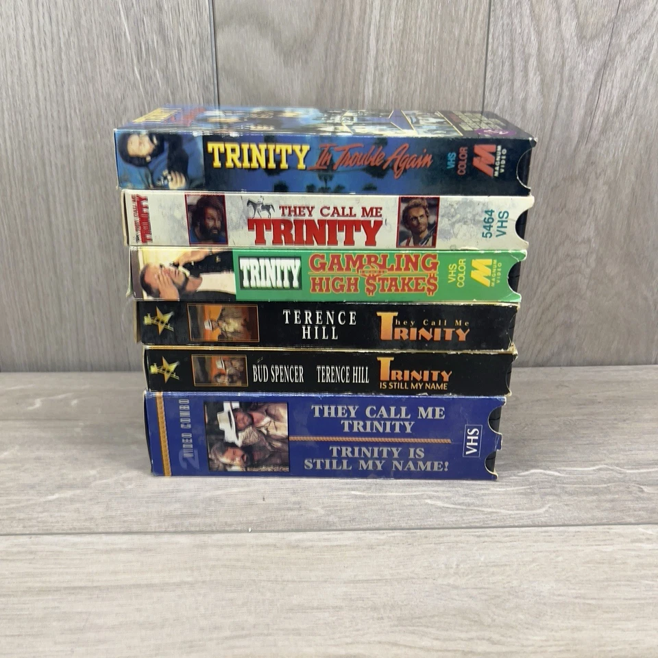 6 VHS Lot They Call Me Trinity Terrance Hill Western + FREE SHIPPING - Image 3 of 4