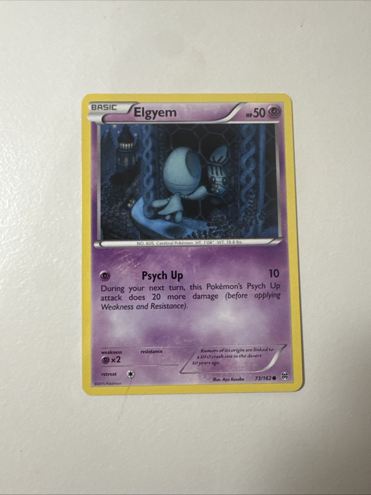 Pokemon Elgyem 73/162 XY Breakthrough 2015 Nm