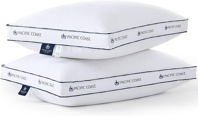 Goose Down Feather Pillows Set of 2 Standard Gusset Hotel Quality