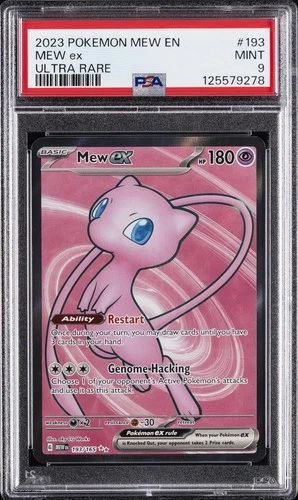 2023 POKEMON MEW EN-151 ULTRA RARE #193 MEW EX PSA 9