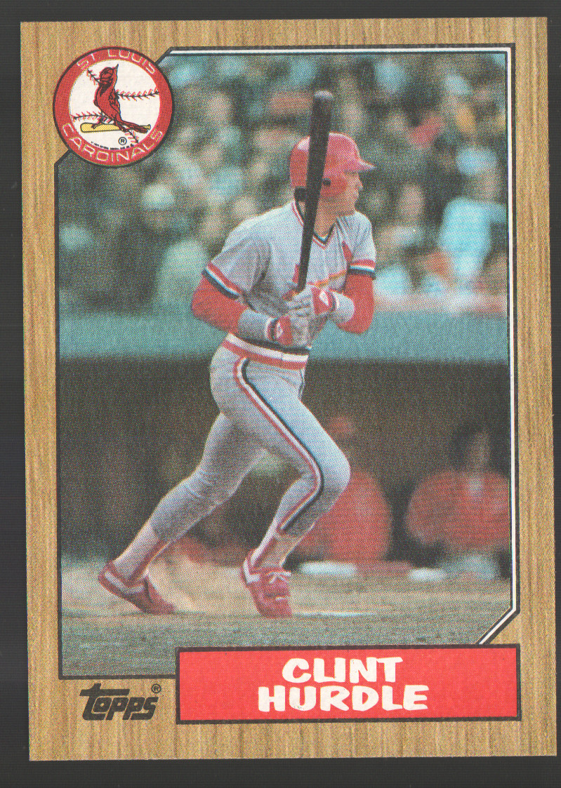 1987 Topps Baseball #317 - Clint Hurdle - St. Louis Cardinals  87-1044